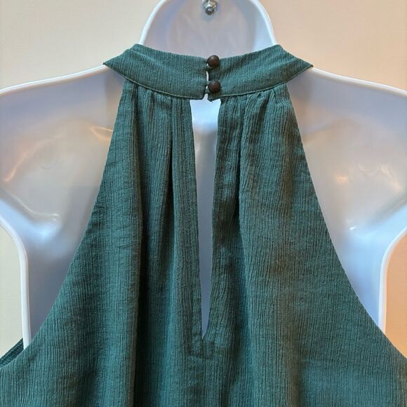 Anthropologie Sleeveless Teal Wide-Leg Jumpsuit – Size M - Picture 7 of 11